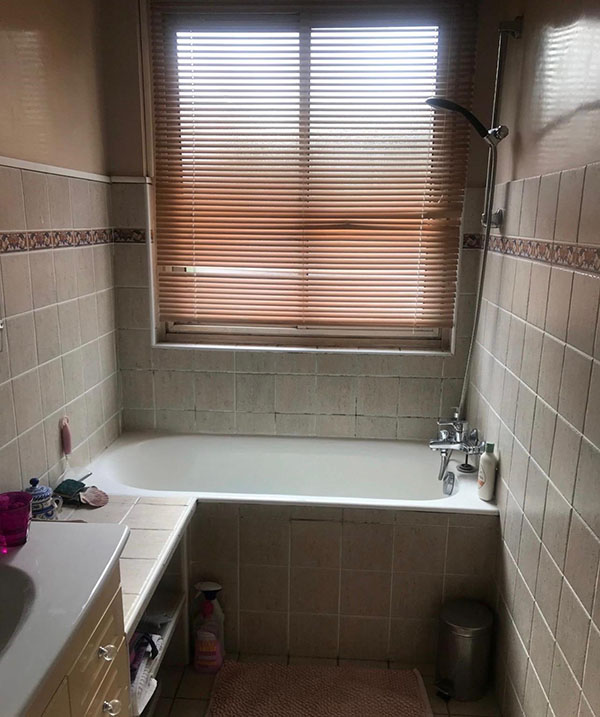 Salle de bains avant travaux