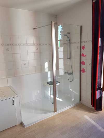 Douche senior sur mesure