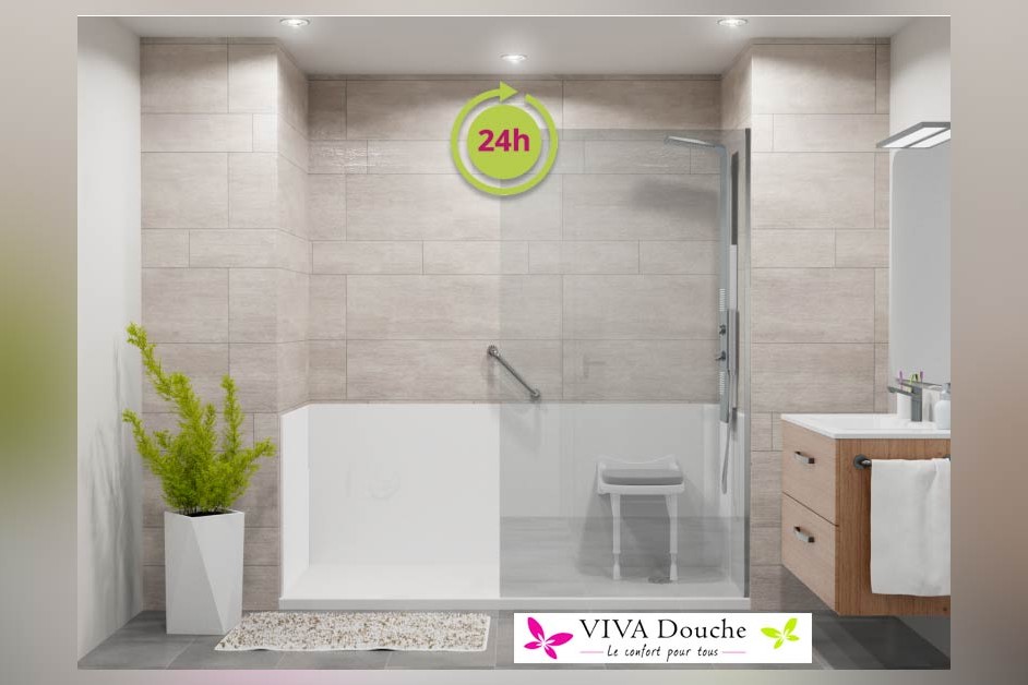 Installation d'une douche Senior en 24h